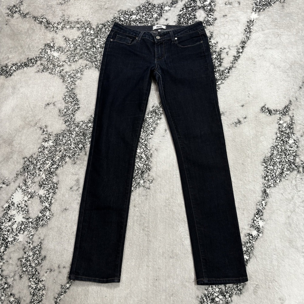 PAIGE Skyline Skinny Jeans Women's Size 29 Dark Wash Blue Denim Mid Rise Stretch